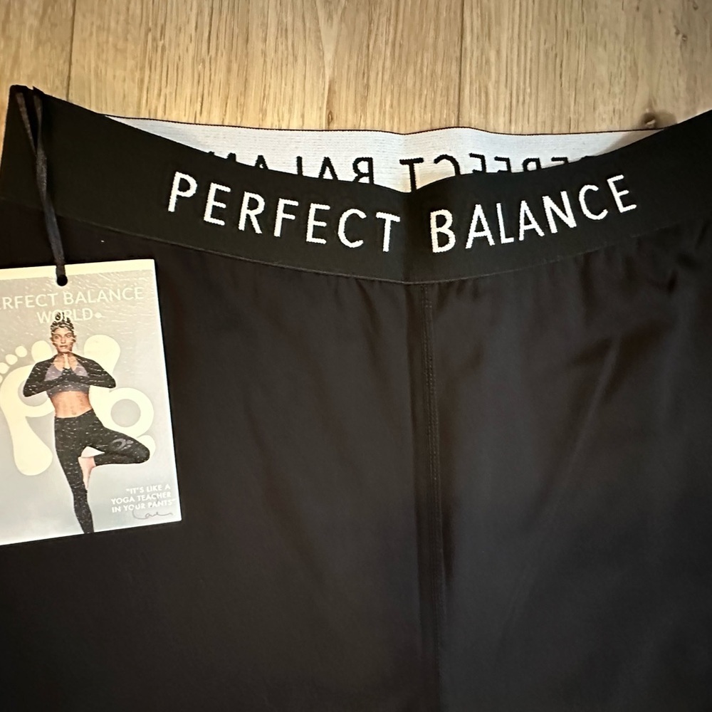 Perfect Balance World Black Leggings- Yoga - Pilates - Barre -Workout Leggings - Picture 5 of 7